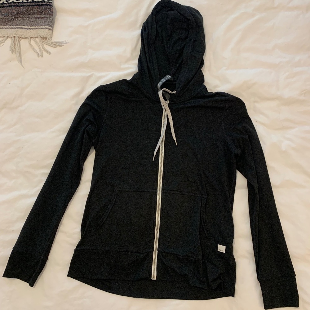 Vuori Halo Performance Hoodie Black Heather S